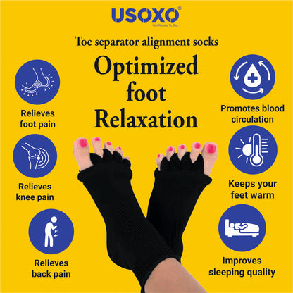 🧦 USOXO™ Toe Separator Alignment Socks 🎉