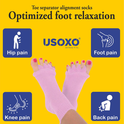 🧦 USOXO™ Toe Separator Alignment Socks 🎉