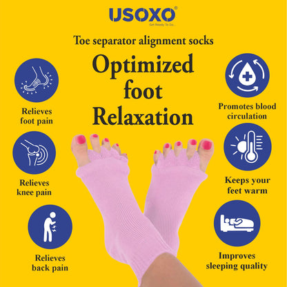 🧦 USOXO™ Toe Separator Alignment Socks 🎉