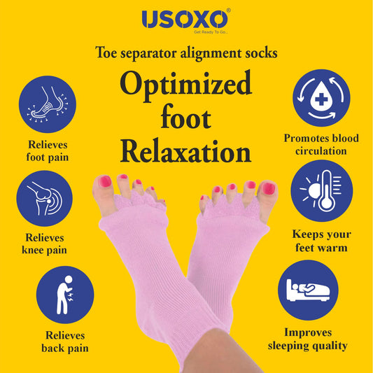 🧦 USOXO™ Toe Separator Alignment Socks 🎉