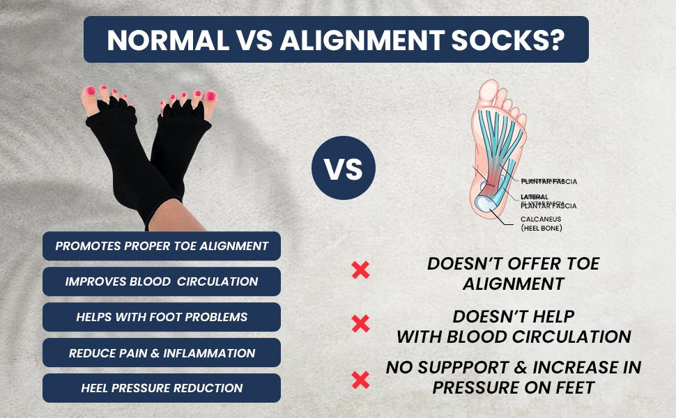 🧦 USOXO™ Toe Separator Alignment Socks 🎉