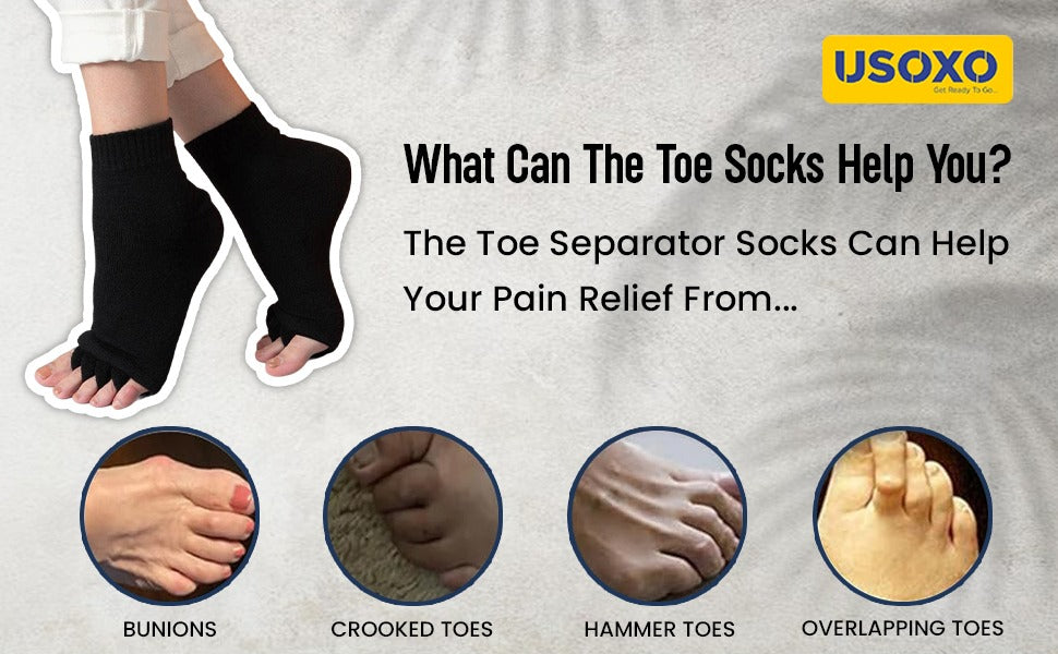 🧦 USOXO™ Toe Separator Alignment Socks 🎉