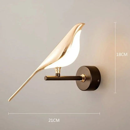Modern Bird Design LED Wall Lights Living Room | Stylish Wall Lamp for Bedroom, Hallway, Lounge | Decorative Indoor Light Fixture | Elegant Wall Mount Accent Lighting