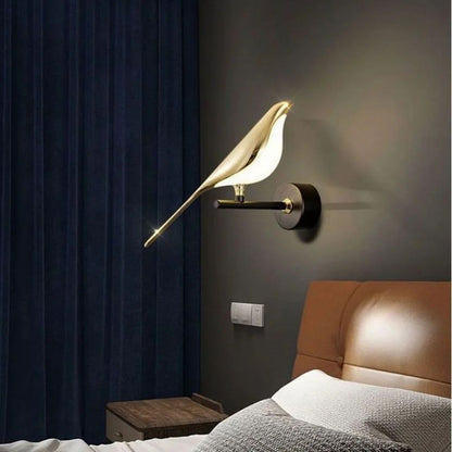 Modern Bird Design LED Wall Lights Living Room | Stylish Wall Lamp for Bedroom, Hallway, Lounge | Decorative Indoor Light Fixture | Elegant Wall Mount Accent Lighting