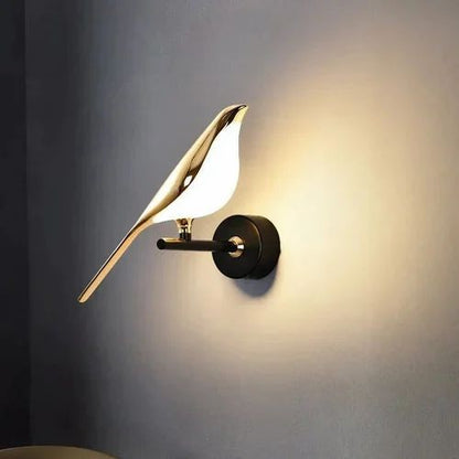 Modern Bird Design LED Wall Lights Living Room | Stylish Wall Lamp for Bedroom, Hallway, Lounge | Decorative Indoor Light Fixture | Elegant Wall Mount Accent Lighting